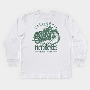 California classic motocycle Kids Long Sleeve T-Shirt